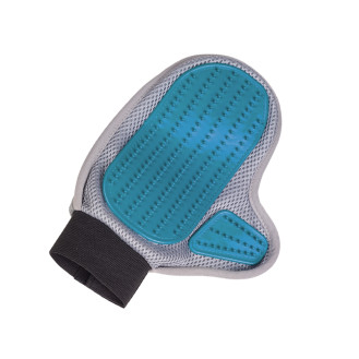Nobby Glove Double-Sided Grooming Двухсторонняя массажная рукавица для деликатного ухода за шерстью собак и котов (Grey)