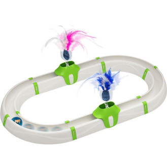 Ferplast Turbine Circuit Интективная игрушка для котов Кототрек со светящимся шариком (72,5 x 40 x 8 см)