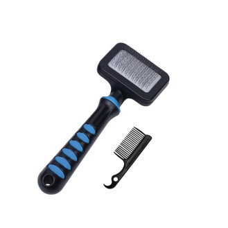 Nobby Comfort Line Slicker Brush & Comb Пуходёрка с гребешком для длинношёрстных собак и кошек (15 х 7 х 4 см)