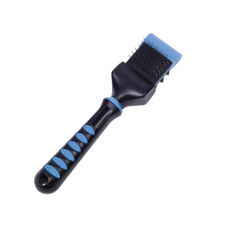 Nobby Comfort Line Double-Sided Slicker Brush Двухсторонняя гибкая пуходерка для собак и котов (15 х 5 см)