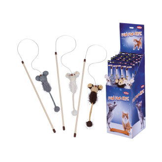 Nobby Rod Catnip Игрушка для котов ToyBox Удочка Плюшевая Мышка с кошачьей мятой (75 см)
