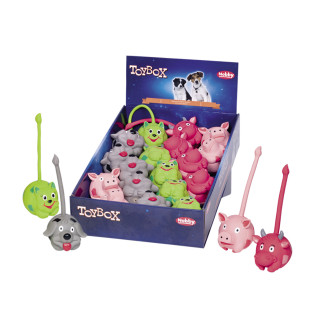 Nobby Latex Игрушка для собак ToyBox Животные с длинными хвостиками (XS 7,5 см)