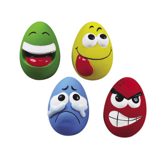 Nobby Latex Игрушка для собак ToyBox Веселые яйца с пищалкой (11 см)