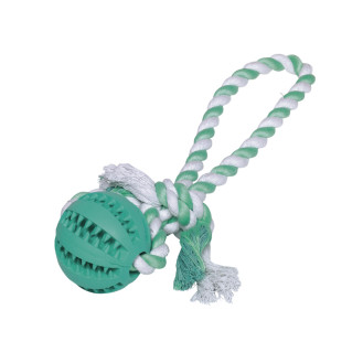 Nobby Dental Mint Игрушка для ухода за зубами собак Мяч-Перетяжка со вкусом мяты (Ø 7 см; 30 см)