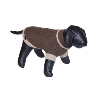 Nobby Deer Berak Вязаный теплый свитер с коротким рукавом для собак Классика (Brown M40)