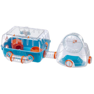 Ferplast Combi 2 Клетка для хомяка с туннелями и мини-спорзалом (Blue)