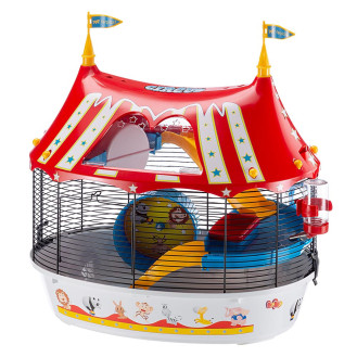 Ferplast Circus Fun Клетка для хомяков с шариковой поилкой и беговым колесом (White)