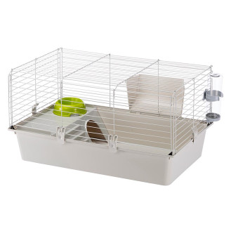 Ferplast Cavie 80 Клетка для морских свинок з поилкой, кормушкой и домиком (Creme)