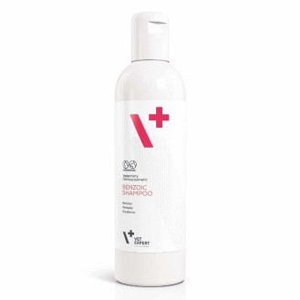VetExpert Benzoic Shampoo Антибактериальный противогрибковый шампунь для собак и котов с жирной кожей (250 мл)