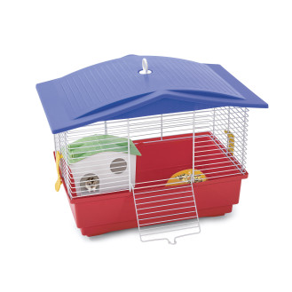 Imac Remy Клетка для хомяка с домиком и миской (Red)
