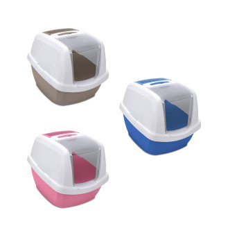 Imac Maddy Junior Закрытый туалет-домик с угольным фильтром и лопаткой в комплекте для котят (Mix)