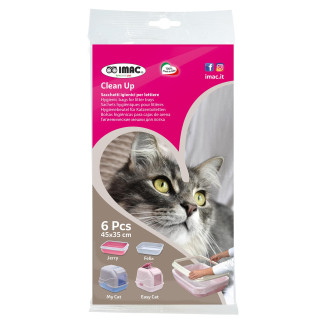 Imac Clean Up Пакеты для туалета Easy, My Cat, Jerry, Felix, Zuma для котов (45 х 35 см)