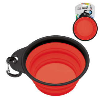 Imac Travel Bowl Silicone Дорожная складная силиконовая миска для собак и котов (Red 1 л)