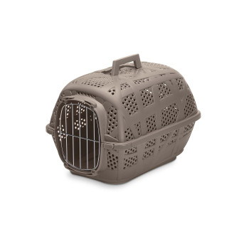 Imac Carry Sport Metal Переноска с выдвижной крышкой для котов и маленьких собак весом до 6 кг (Cappuccino)