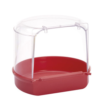 Imac Esterno Закрытая подвесная купалка для маленьких птиц (Red)