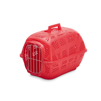 Imac Carry Sport Metal Переноска с выдвижной крышкой для котов и маленьких собак весом до 6 кг (Red)