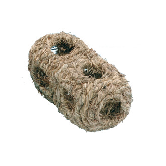 Nobby Gras Nest Rolle Травяной домик-туннель с отверстиями для грызунов (19 х 9 х 9 см)