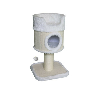 Nobby Alba Когтеточка с домиком, игрушкой и лежаком для кошек (Beige)