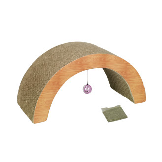 Nobby Catnip Bow Когтеточка-дряпалка с кошачьей мятой и игрушкой для кошек (Beige)