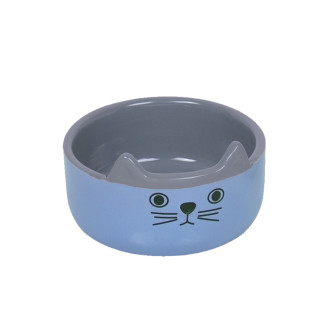 Nobby Cat Ears Керамическая миска для котов Котик с ушками (LBlue)