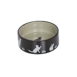 Nobby Form Керамическая миска для котов Котики (Black)
