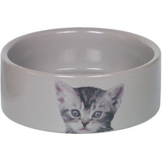 Nobby Cute Керамическая миска для котов Котенок (Grey)