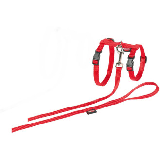 Nobby Big Cat Harness Set Анатомическая шлея-восьмерка с поводком для больших котов (Red)