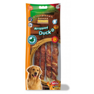 Nobby StarSnack Dental BBQ Wrapped Duck Лакомства для чистки зубов собак Жевательная Палочка из Утки (253 г 25 см)