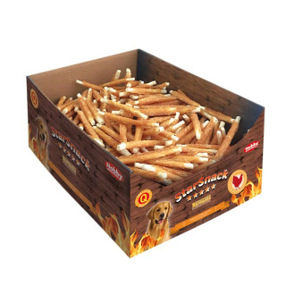 Nobby StarSnack BBQ Wrapped Chicken Box Жевательные лакомства для собак Палочка из Курицы и Буйвола (S: 10 г (4,85 кг) Ø 7-8 мм - 12,5 см)