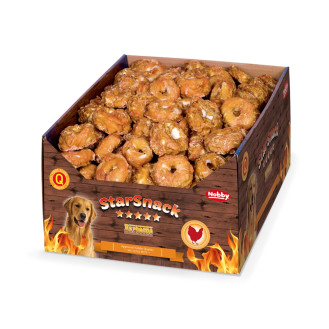 Nobby StarSnack BBQ Chicken Donut Натуральные лакомства для собак Жевательный Пончик с Куриным мясом (25 г - Ø 5 см)