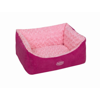 Nobby Arusha Bed Двухсторонняя плюшевая лежанка с бортиками для собак и котов (Pink S)