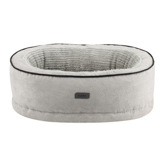 Nobby Orthopedic Lago Oval Ортопедическая овальная лежанка с высокими бортиками и съемным чехлом для собак и котов (LGrey M)
