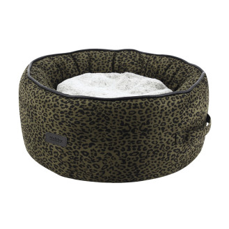 Nobby Leo Donut Антивандальный лежак с бортиками для собак и котов (Leo Brown XS)