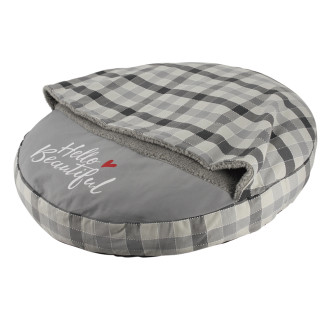 Nobby Campo Pillow Антискользящая лежанка-подушка со съемным одеялом для собак (Grey L)