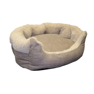 Nobby Sinok Плюшевая мягкая лежанка с двухсторонней подушкой для собак (Beige M)