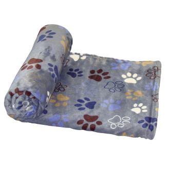 Nobby Lissi Plaid Мягкий флисовый плед для собак и котов (DGrey M)