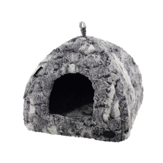 Nobby Citra House Меховой лежак-домик для маленьких собак и котов (Grey XS)
