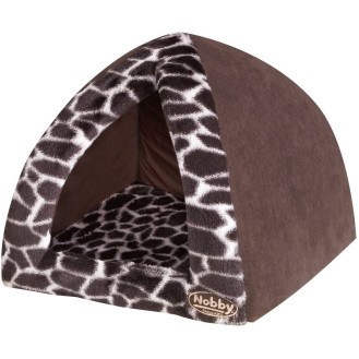 Nobby Keto House Флисовый лежак-домик для маленьких собак и котов (Brown XS)