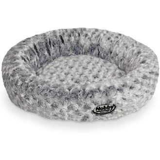 Nobby Arusha Donut Антискользящий плюшевый лежак Пончик для собак и котов  (Grey XS)