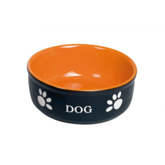Nobby Dog Керамическая миска для собак Лапки (Orange 460 мл)
