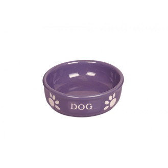 Nobby Dog Керамическая миска для собак Лапки (Violet 130 мл)