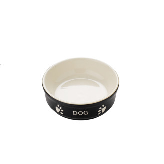 Nobby Dog Керамическая миска для собак Лапки (Black 130 мл)