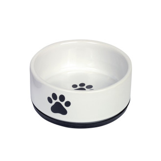 Nobby Paw Керамическая миска для собак След (White 400 мл)