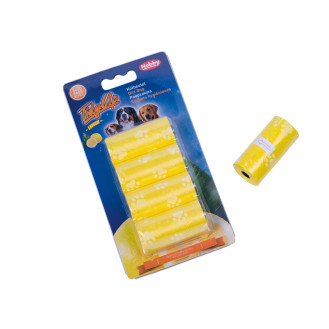 Nobby Poop Bag TidyUp Paw Aroma Lemon Пакеты для уборки за собакой с запахом лимона (4 рул)