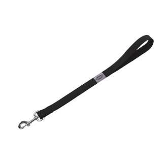 Nobby Classic Lead Нейлоновый короткий поводок-ручка с классическим карабином для больших собак (Black 35 cm)