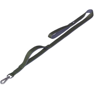 Nobby Classic Preno Royal Leash Поводок для собак с мягкой подкладкой и усиленным карабином (Olive L-XL)