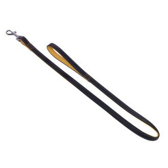 Nobby Pacific Leash Кожаный мягкий поводок с цветной подкладкой для собак (Gold L-XL)