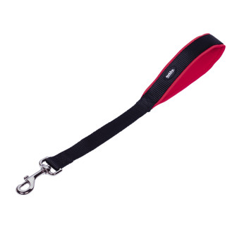 Nobby Classic Preno Lead Нейлоновый короткий поводок-ручка с мягкой подкладкой для больших собак (Red 45 cm)