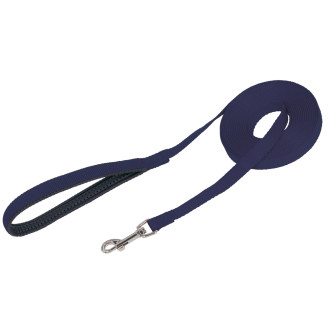 Nobby Flat Leash Длинный поводок для собак с классическим карабином и ручкой на подкладке (Blue S)