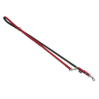 Nobby South 3 in 1 Leash Кожаный поводок-перестёжка для щенков и маленьких собак (Red L-XL)